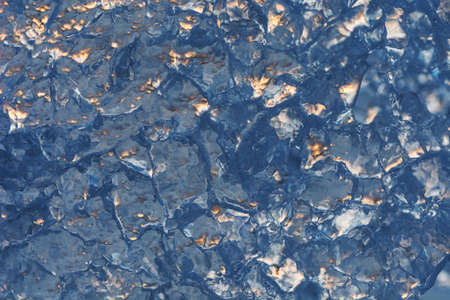 texture of the blured ice surface with bubbles. abstract winter background.の写真素材