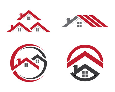 Home Building Property icon Templateのイラスト素材