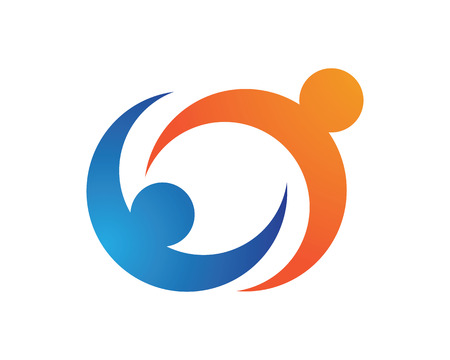 Collection Of People Icons In Circle - Vector Concept Engagement, Togethernessのイラスト素材