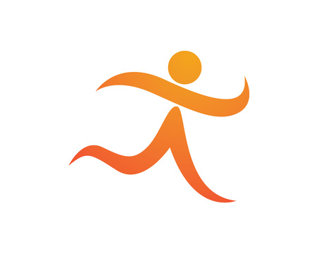 vector logo template character for health Businessのイラスト素材