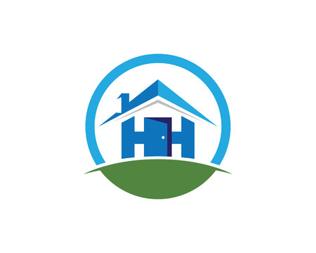 Home and Building Business Property Logo Templateのイラスト素材