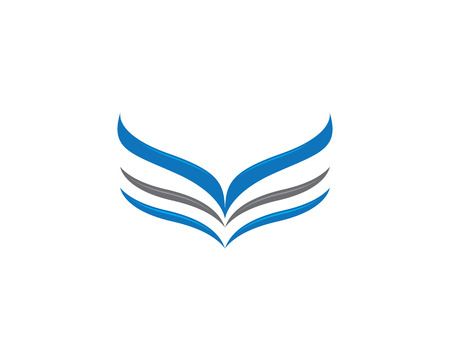 V Wing   Template vector icon designのイラスト素材