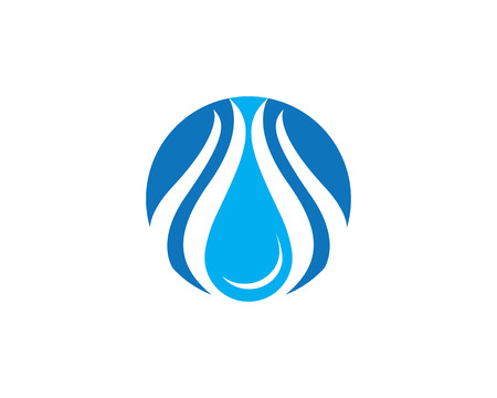 Water wave Logo Templateのイラスト素材