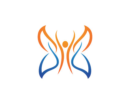 Butterfly Logo Templateのイラスト素材