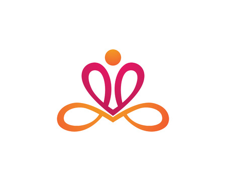 Beauty Vector Lotus flowers design logo Template iconのイラスト素材