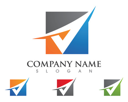 V Letter Logo Business Template Vector iconのイラスト素材