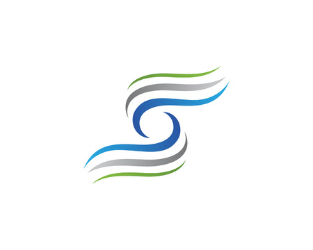 Water wave Logo Templateのイラスト素材