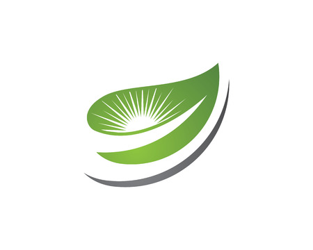Logos of green leaf ecology nature element vector icon.のイラスト素材