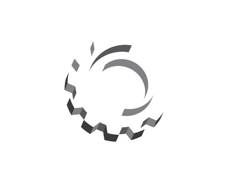 Gear Logo Template vector icon illustration designのイラスト素材