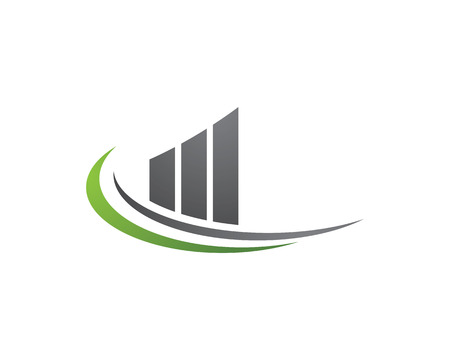 Simple business Finance professional logo template vector icon.のイラスト素材