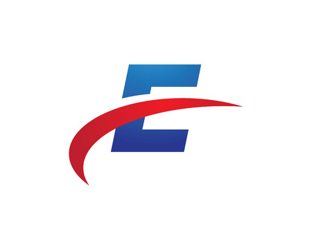 E Letter Faster Template illustrationのイラスト素材