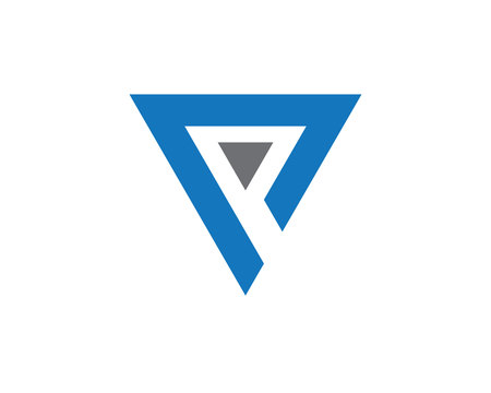 Triangle logo template vector iconのイラスト素材