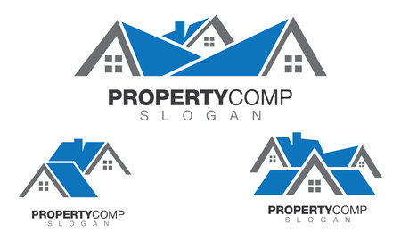 Property Logo Template Real Estate , Property and Construction Logo design for business corporate sign . Vector Logoのイラスト素材