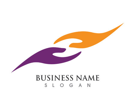 Hand Care Logo Template vector icon Businessのイラスト素材