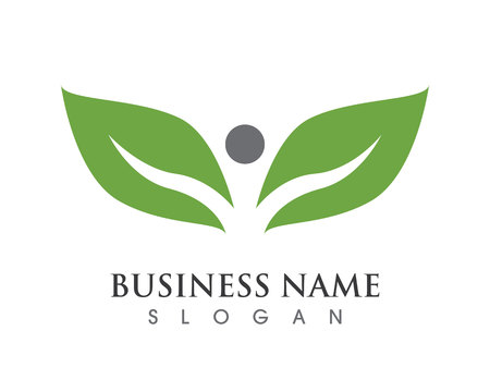 Fun people Healthy Life Logo template vector iconのイラスト素材