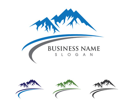High Mountain icon  Logo Business Template Vectorのイラスト素材