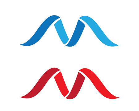 M Letter Logo Business professional logo templateのイラスト素材