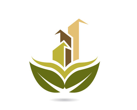 Real Estate , Property and Construction Logo design for business corporate sign . Vector Logo .のイラスト素材