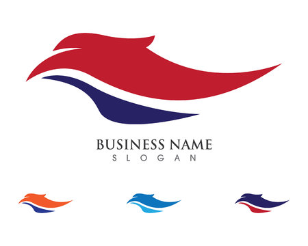 Falcon Wing Logo Template vector icon designのイラスト素材