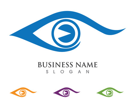 Branding Identity Corporate Eye Care vector logo designのイラスト素材