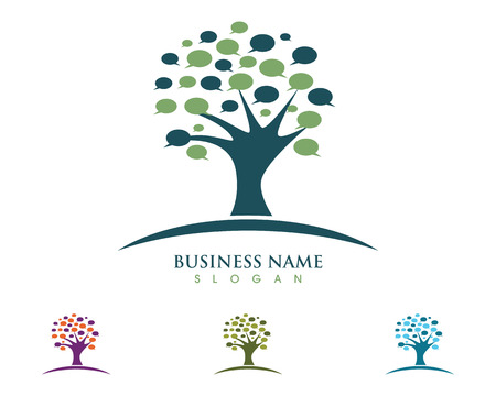 Eco Tree Leaf Logo Templateのイラスト素材