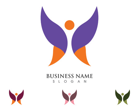 Butterfly Logo Templateのイラスト素材