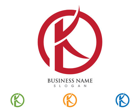 K Letter Logoのイラスト素材