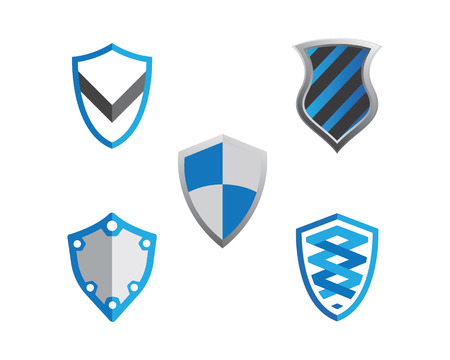 Shield symbol logo template vector illustrationのイラスト素材