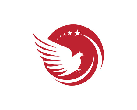 Falcon Wing Logo Template vector icon designのイラスト素材