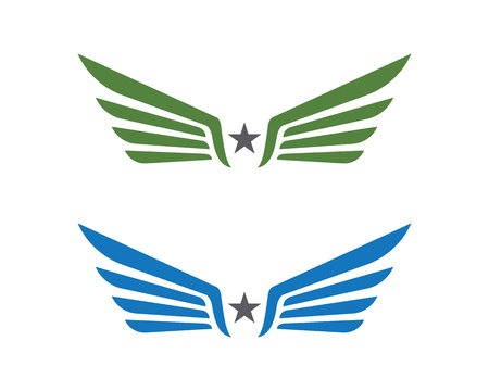 Falcon Wing Logo Template vector icon designのイラスト素材