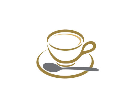 Coffee cup Logo Template vector icon designのイラスト素材