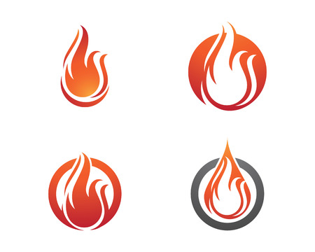 Fire flame Logo Templateのイラスト素材