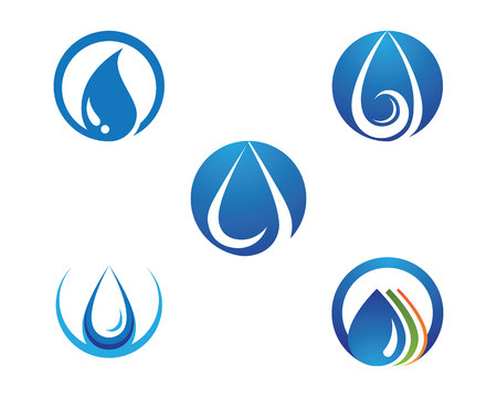water drop Logo Template vector illustration designのイラスト素材