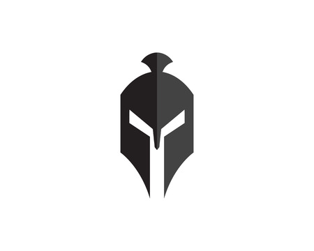 Vector sign. Spartan helmet logo template vector iconのイラスト素材