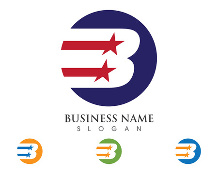 B Letter Logo Business Template Vector iconのイラスト素材