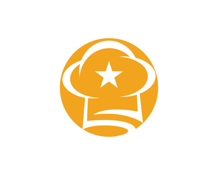 Chef logo template vector icon.のイラスト素材