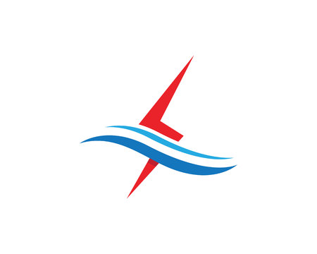 Lightning Logo Template vector icon illustration designのイラスト素材