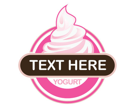 Frozen yogurt or cup of ice cream iconのイラスト素材