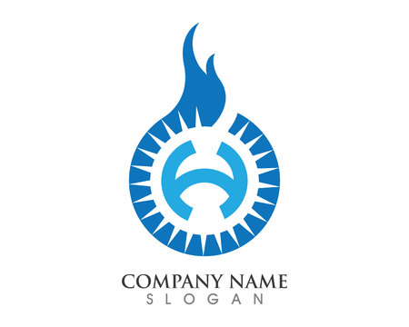 Fire flame Logo Templateのイラスト素材