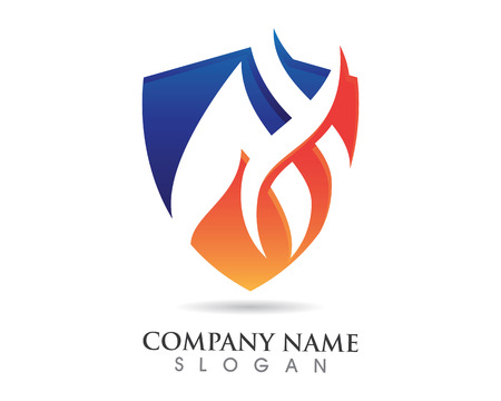 Fire flame Logo Templateのイラスト素材