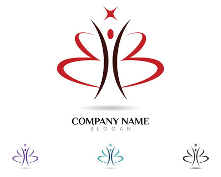 Healthy Life Logo vector illustration.のイラスト素材