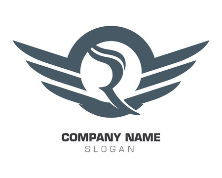 Falcon eagle bird logo template vector iconのイラスト素材