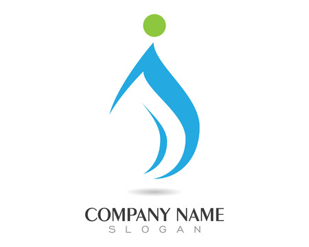 water drop Logo Template vector illustration designのイラスト素材