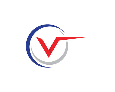 V Letter Logoのイラスト素材