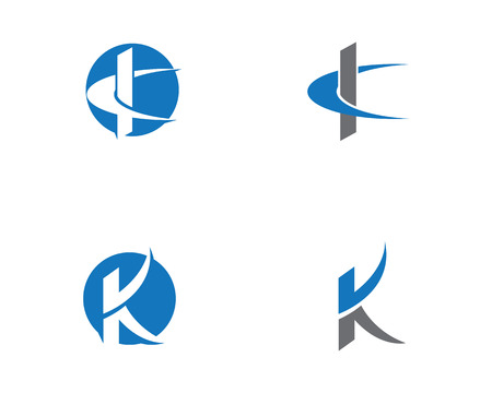 K Letter Logoのイラスト素材