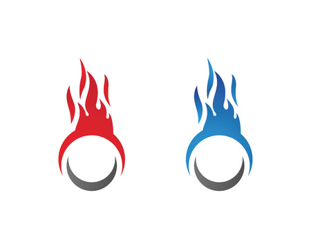 Fire flame Logo Templateのイラスト素材