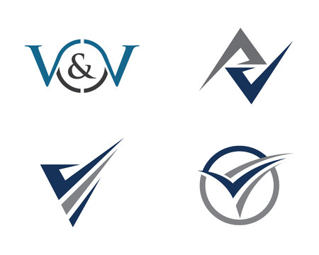 V business template Vector iconのイラスト素材