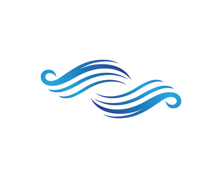 Water Wave Logo Templateのイラスト素材
