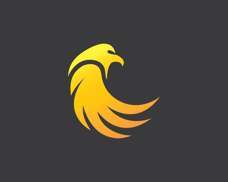Falcon Wing Logo Template vector icon designのイラスト素材