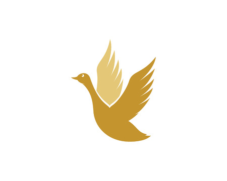 Swan logo Template Vector illustration.のイラスト素材